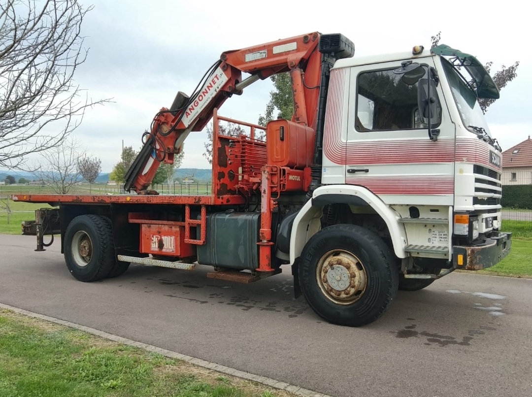 Crane Flat Body Truck 2